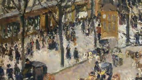 Camille Pissarro: The Boulevard Montmartre on a Winter Morning