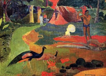 Paul Gauguin: Landscape with Peacocks