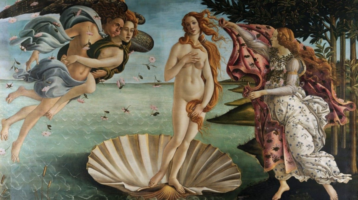 Sandro Botticelli, the Birth of Venus